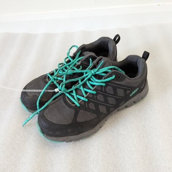 Aggressor Women's Steel Toe Steel Plate Athletic Safety Shoes - Black 8.5 - Picture 2 of 9